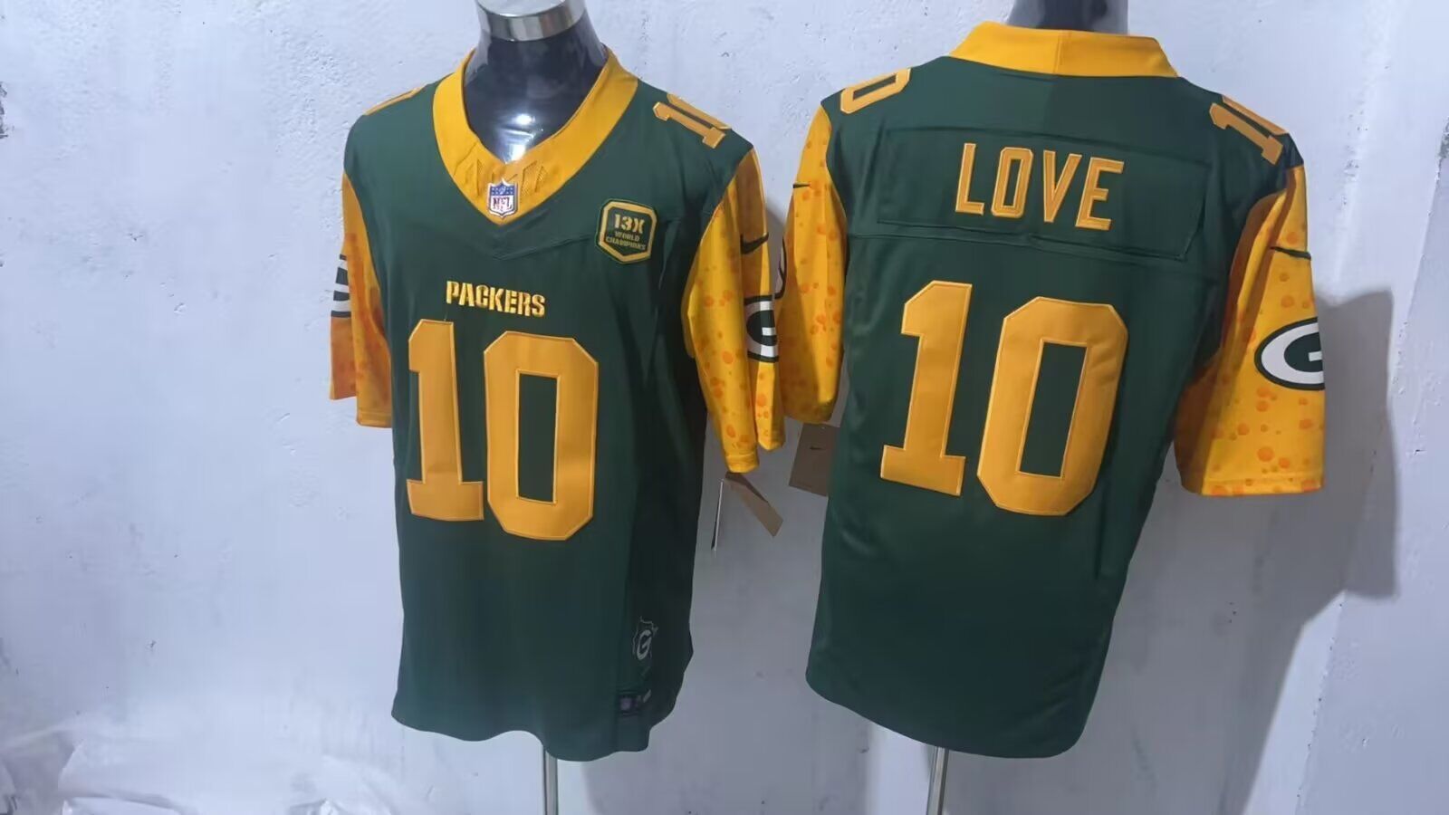 Men Green Bay Packers #10 Love green limited 2024 Nike NFL jerseys